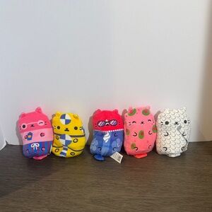 Cepia Cats Vs Pickles Beanbag Mini Plush Lot 5  different colors